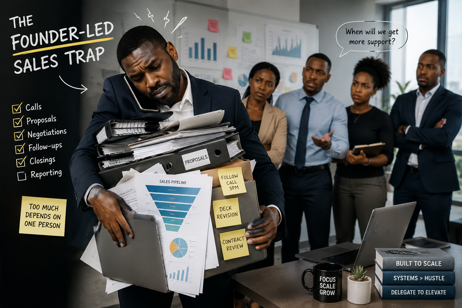 The Founder-Led Sales Trap: How to Transition to a Scalable Sales Process in Zimbabwe